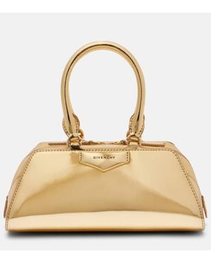 Givenchy Antigona East-West Mini Leather Tote Bag - Natural