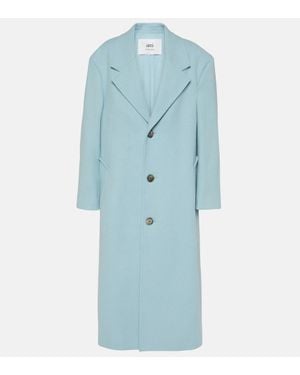 Ami Paris Mantel Aus Gabardine - Blau
