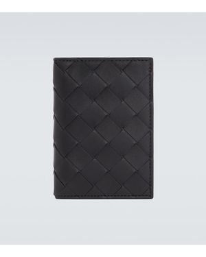 Bottega Veneta Intrecciato Leather Card Holder - Black