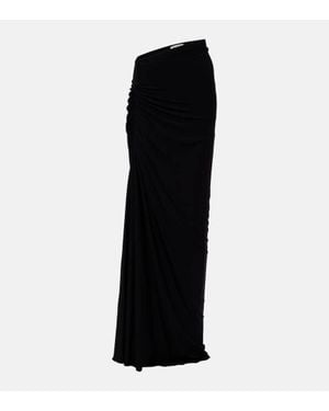 Alaïa Maxirock Aus Jersey - Schwarz
