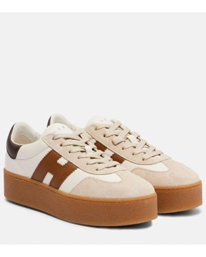 Hogan Sneakers H681 Aus Leder Und Veloursleder - Braun