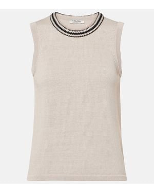 Max Mara Udine Cotton Top - Natural