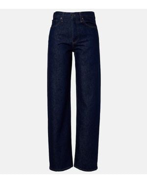 Agolde Arc Mid-Rise Wide-Leg Jeans - Blue