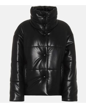 Nanushka Steppjacke Hide aus Lederimitat - Schwarz
