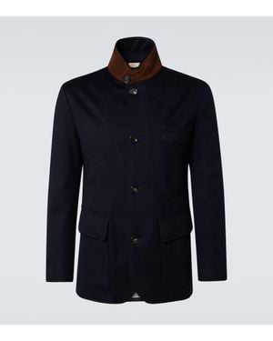 Loro Piana Jacke Roadster Aus Kaschmir - Blau