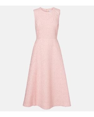Carolina Herrera Bow-Detail Midi Dress - Pink
