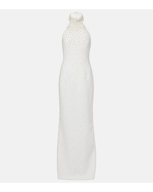 Rebecca Vallance Bridal Robe La Peregrina Aus Crepe - Weiß
