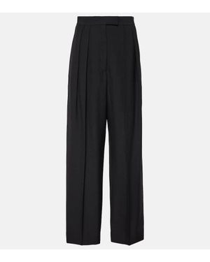 The Row Pantaloni Crissi A Gamba Larga E Vita Alta - Nero
