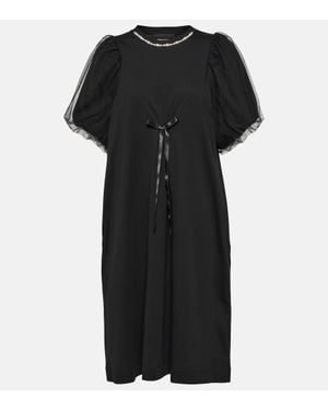 Simone Rocha Embellished Midi Dress - Black