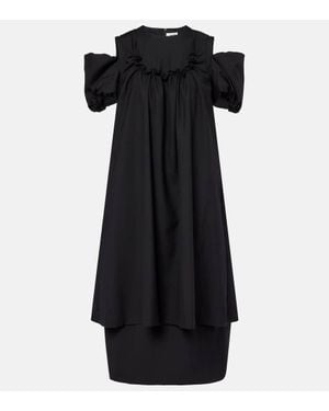 Noir Kei Ninomiya Midikleid Aus Wolle - Schwarz