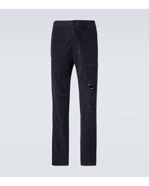 C.P. Company Pantaloni cargo in velluto - Blu