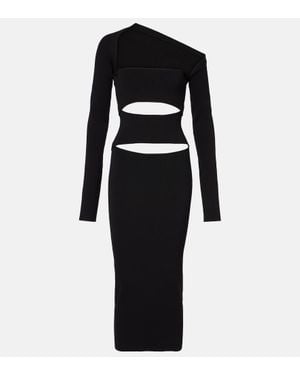 Christopher Esber Midikleid Aus Jersey - Schwarz