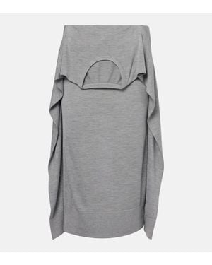Acne Studios Gonna Midi - Grigio