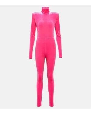 Alexandre Vauthier Bodysuit Aus Samt - Pink