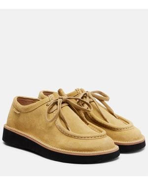Loewe Faro Suede Brogues - Yellow