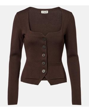 STAUD Cardigan Rachela - Marrone
