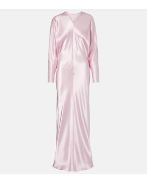 FFORME Naomie Satin Maxi Dress - Pink