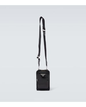 Prada Smartphone-Etui Aus Re-Nylon Und Leder - Schwarz