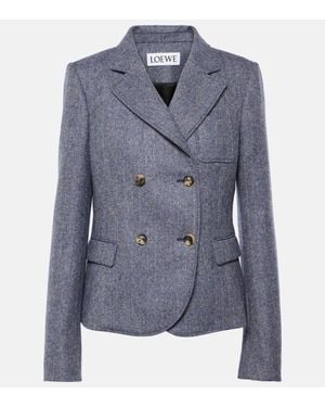 Loewe Wool Blazer - Blue