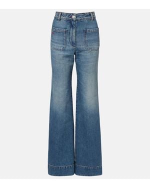 Victoria Beckham Alina Bootcut Jeans - Blue