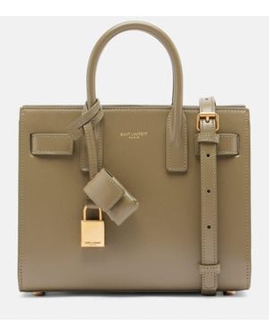 Saint Laurent Sac Sac De Jour Nano En Cuir - Métallisé