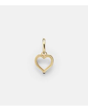 Marie Lichtenberg Baby Charm Heart 18Kt Single Earring With Sapphire - White