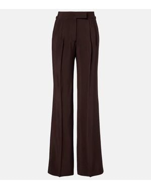 Tom Ford Weite High-Rise-Hose - Braun