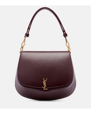 Saint Laurent Schultertasche Voltaire Medium Aus Leder - Lila