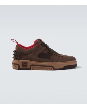 Christian Louboutin Astroloubi Leather Sneakers - Brown