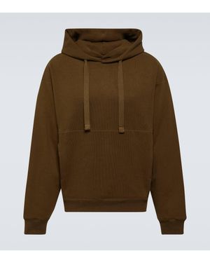 Lemaire Cotton-Blend Jersey Hoodie - Green