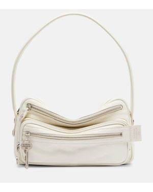 Acne Studios Camero Mini Leather Shoulder Bag - White