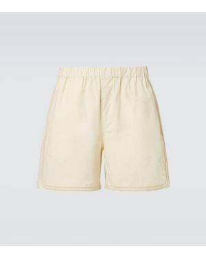 Commas Cotton Shorts - Natural