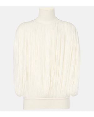 Alaïa Top Aus Wolle - Weiß