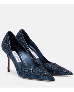 Jimmy Choo Pumps Love 85 Mit Glitter - Blau
