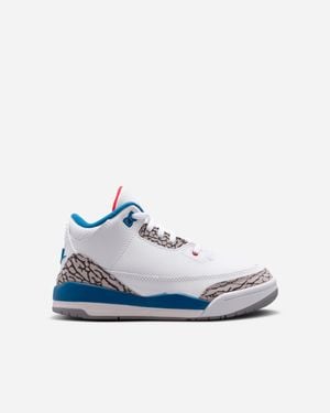 Nike Nike jordan 3 retro (ps) | blanc | taille: 27,5 - Bleu