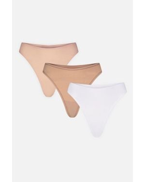 Negative Underwear Cloud Cotton Thong - White