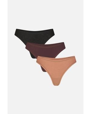 Negative Underwear Cloud Cotton Low Thong - Black