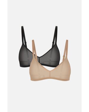 Negative Underwear Sieve Non-Wire Bra - Black