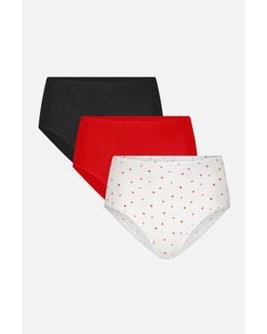 Negative Underwear Cloud Cotton High Brief - Red