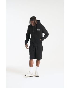 Nicce London Hontell Hoodie & Avensi Shorts Set - Black