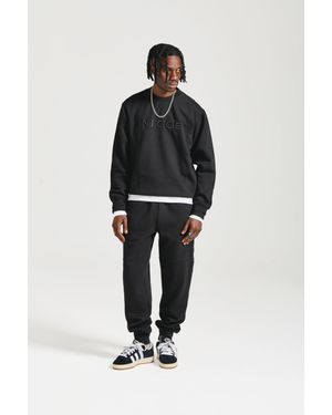 NICCE Multipacks Nicce Mercury Sweat & Jogger Tracksuit Set - Black