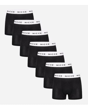 NICCE Multipacks Nicce 7 Pack Boxers Borwis - Black