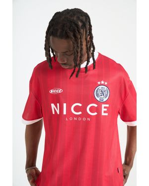 Nicce London Legend Football Shirt - Red
