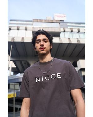 Nicce London Mercury Outline T-Shirt - Grey