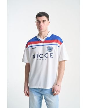 Nicce London Midfield Football Shirt - White