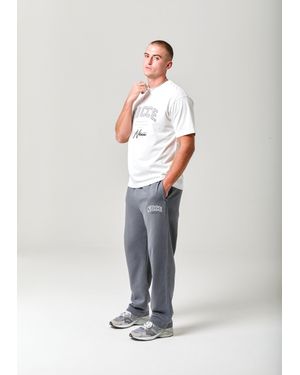 Nicce London Elevate Open Hem Joggers - White