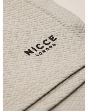Nicce London Norrow T-Shirt & Short Set - Natural