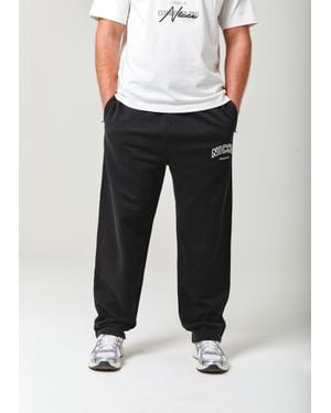 Nicce London Elevate Open Hem Joggers - Black