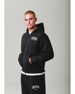 Nicce London Elevate Zip Thru Hoodie - Black