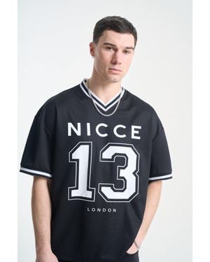 Nicce London Pitched Football Shirt - Black